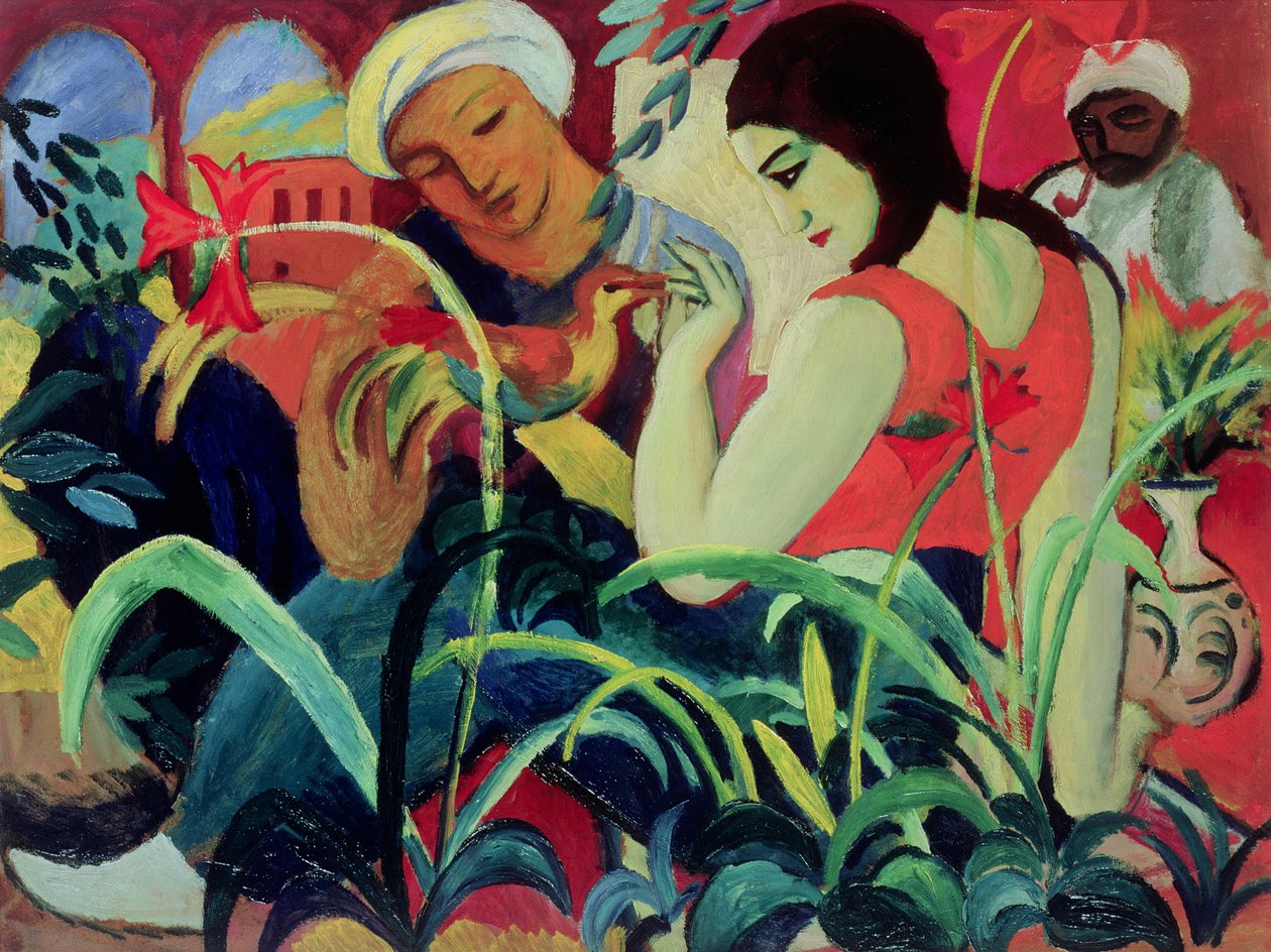 东方女性（Odalisques），1912年 作者 奥古斯特·马克