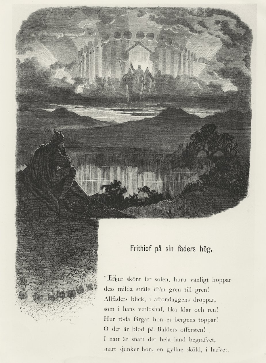 来自&39;Frithjof的传奇&39;的插图，由EsaiasTegnér，1868年 作者 奥古斯特·马尔姆斯特伦