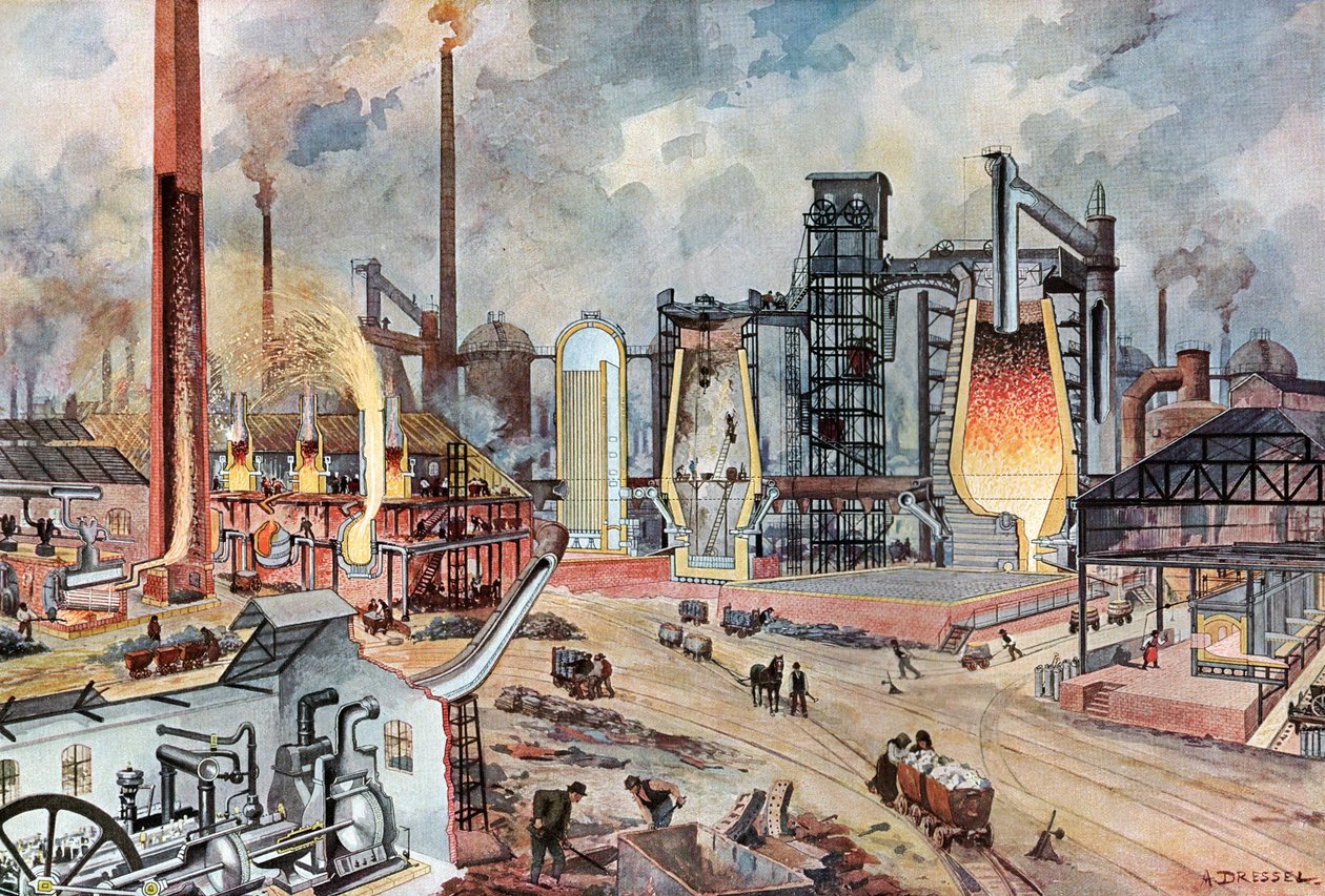 德国的钢铁工业，约 1880 年（插图） 作者 八月（之后）德雷塞尔