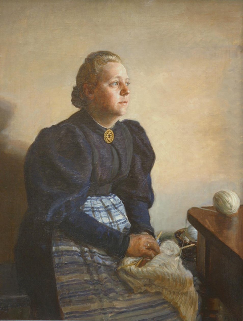 Betty Jerndorff, née Matthis-Hansen, 艺术家的妻子 作者 奥古斯特·杰恩多夫