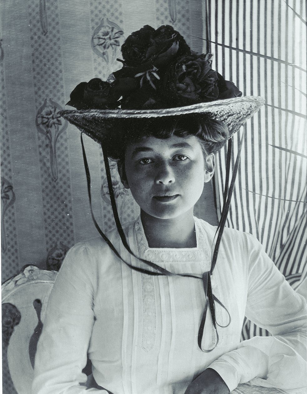 哈丽雅特-博斯，弗鲁松德1904（黑白照片）。 作者 八月约翰斯特林堡