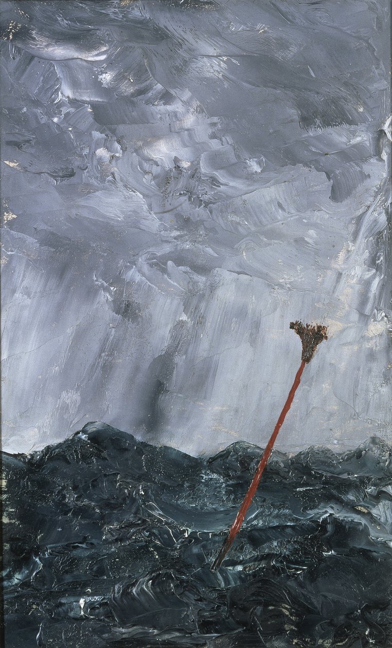 风雨如磐的海上扫帚浮标，1892年（纸上油） 作者 八月约翰斯特林堡