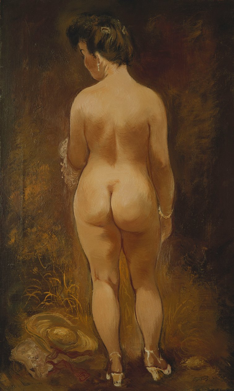 亚当和夏娃;亚当与伊娃，1910年 作者 奥古斯特·马克
