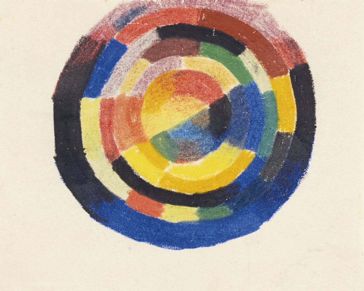 色轮Farbkreis，1913-1914年 作者 奥古斯特·马克