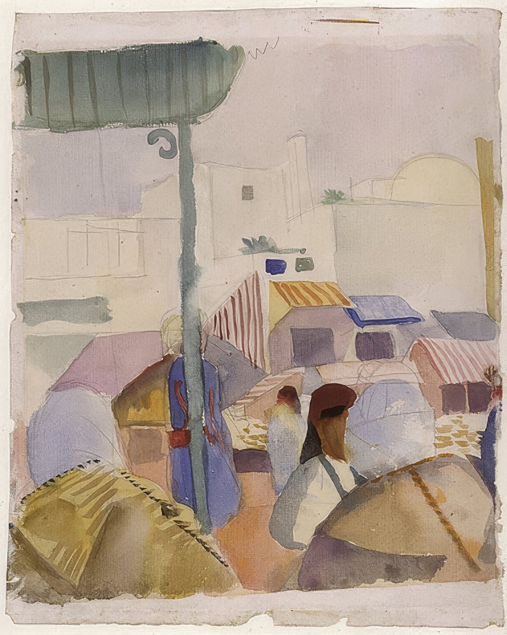 突尼斯市场（II）。 1914年 作者 奥古斯特·马克