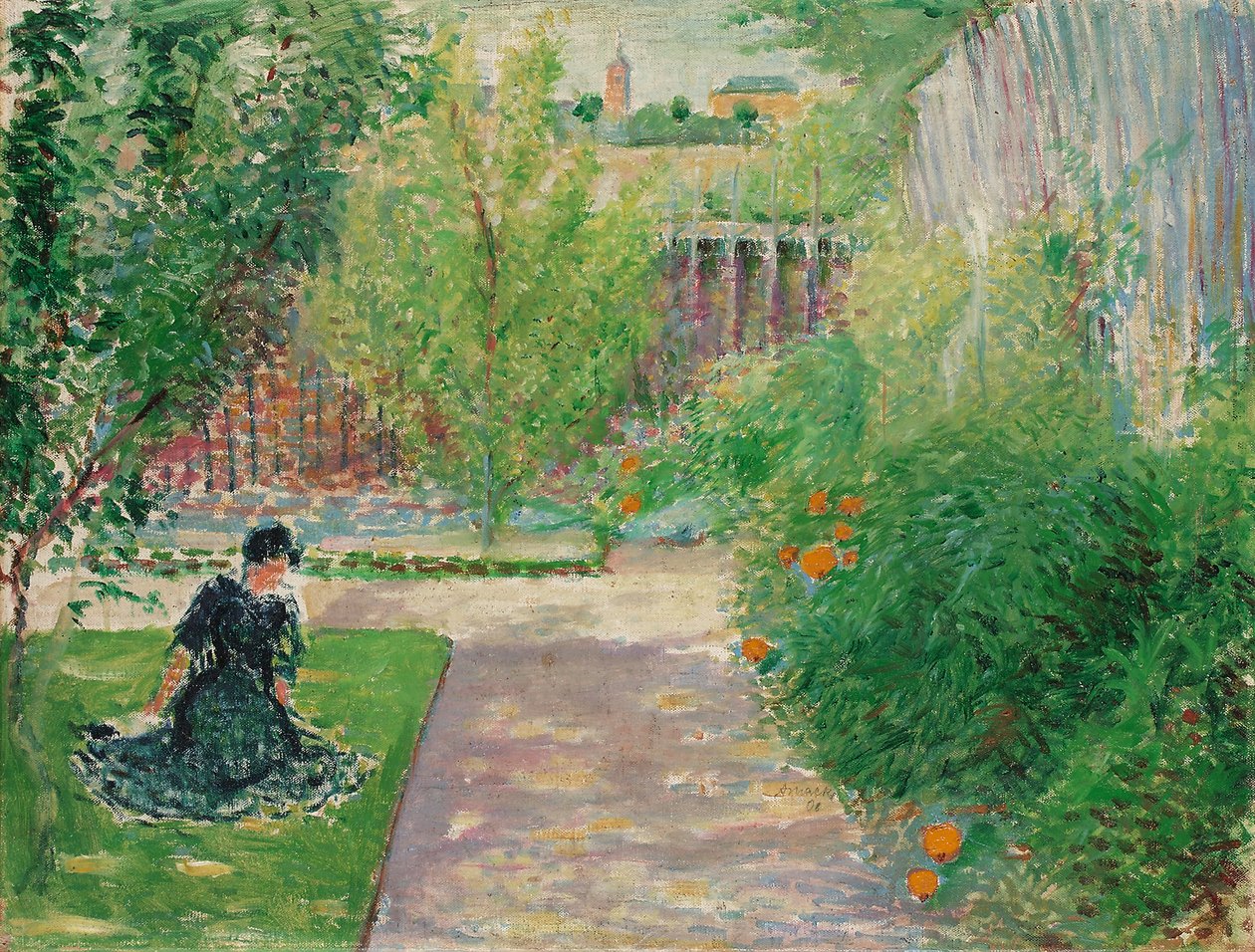 阳光花园，1908年 作者 奥古斯特·马克
