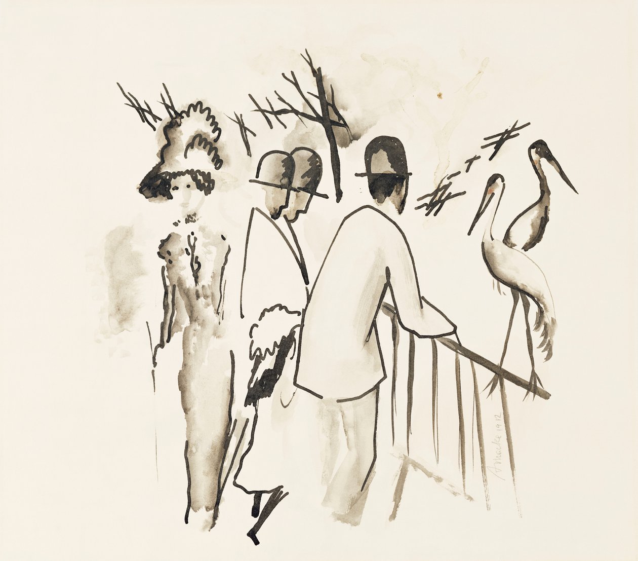 动物学园II;动物园II，1912年 作者 奥古斯特·马克