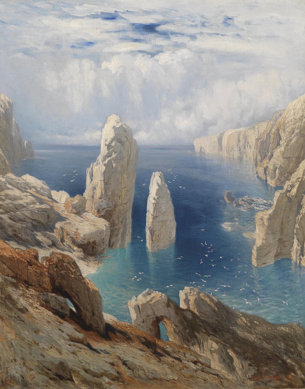 德语：陡峭的海岸 作者 来自Wienwald的August Schaeffer