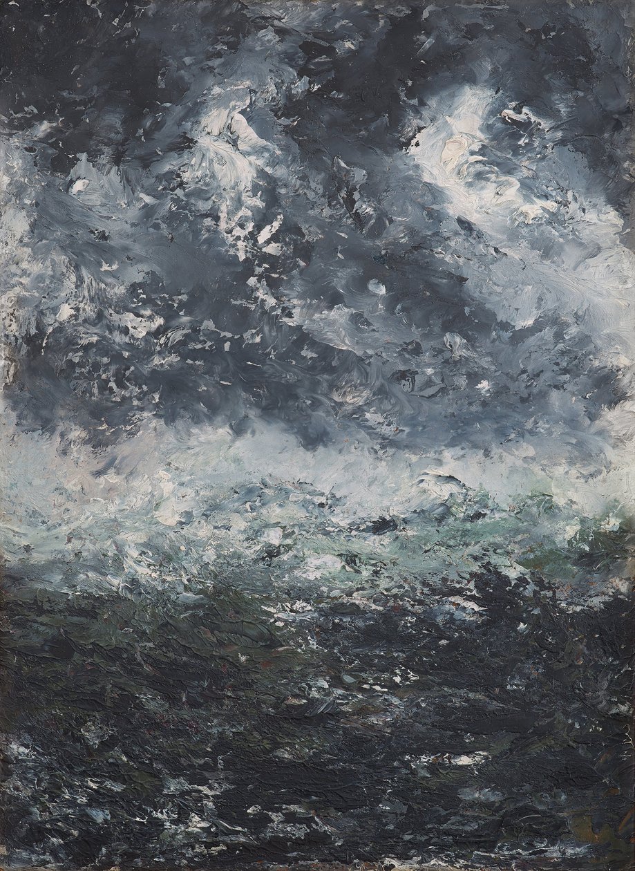 风暴景观，1894年。 作者 奥古斯特·斯特林堡