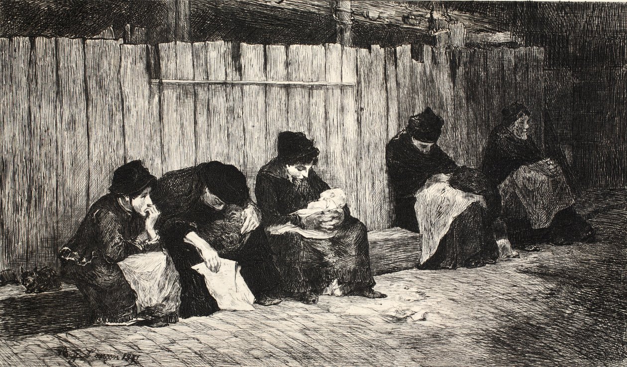 来自&39;The Street in London&39;的插图，酒吧。作者：G。Charpentier et Cie，1884 作者 奥古斯特·安德烈·兰孔