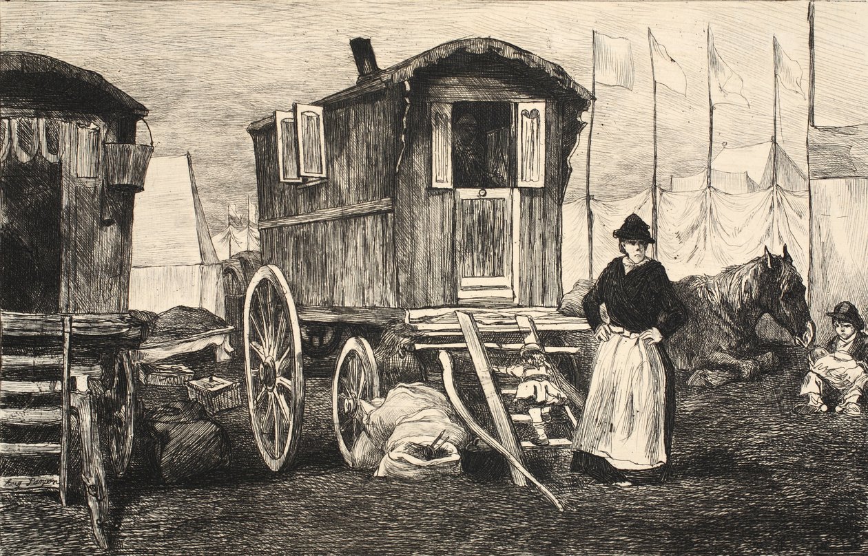 来自&39;The Street in London&39;的插图，酒吧。作者：G。Charpentier et Cie，1884 作者 奥古斯特·安德烈·兰孔