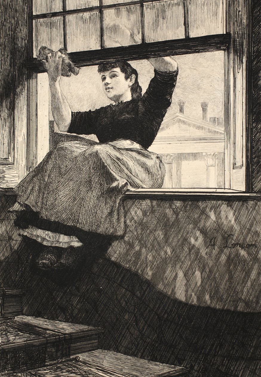 来自&39;The Street in London&39;的插图，酒吧。作者：G。Charpentier et Cie，1884 作者 奥古斯特·安德烈·兰孔