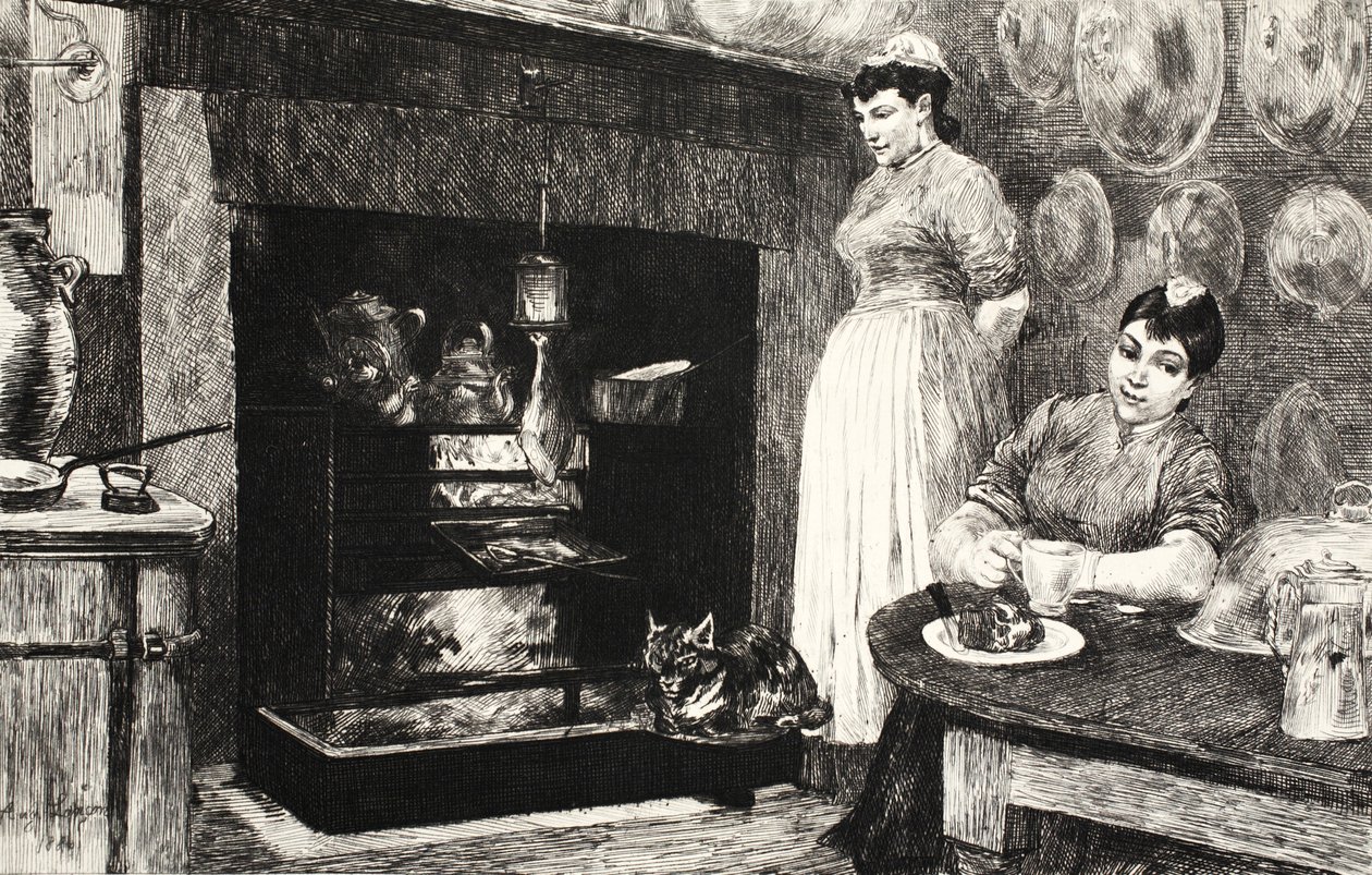 来自&39;The Street in London&39;的插图，酒吧。作者：G。Charpentier et Cie，1884 作者 奥古斯特·安德烈·兰孔