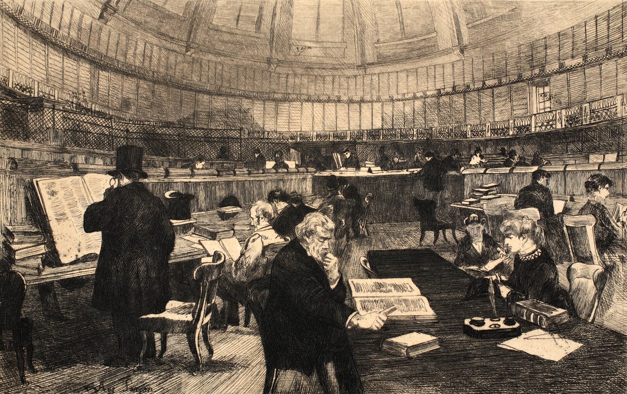 大英博物馆，插图来自&39;伦敦街&39;，酒吧。作者：G。Charpentier et Cie，1884 作者 奥古斯特·安德烈·兰孔