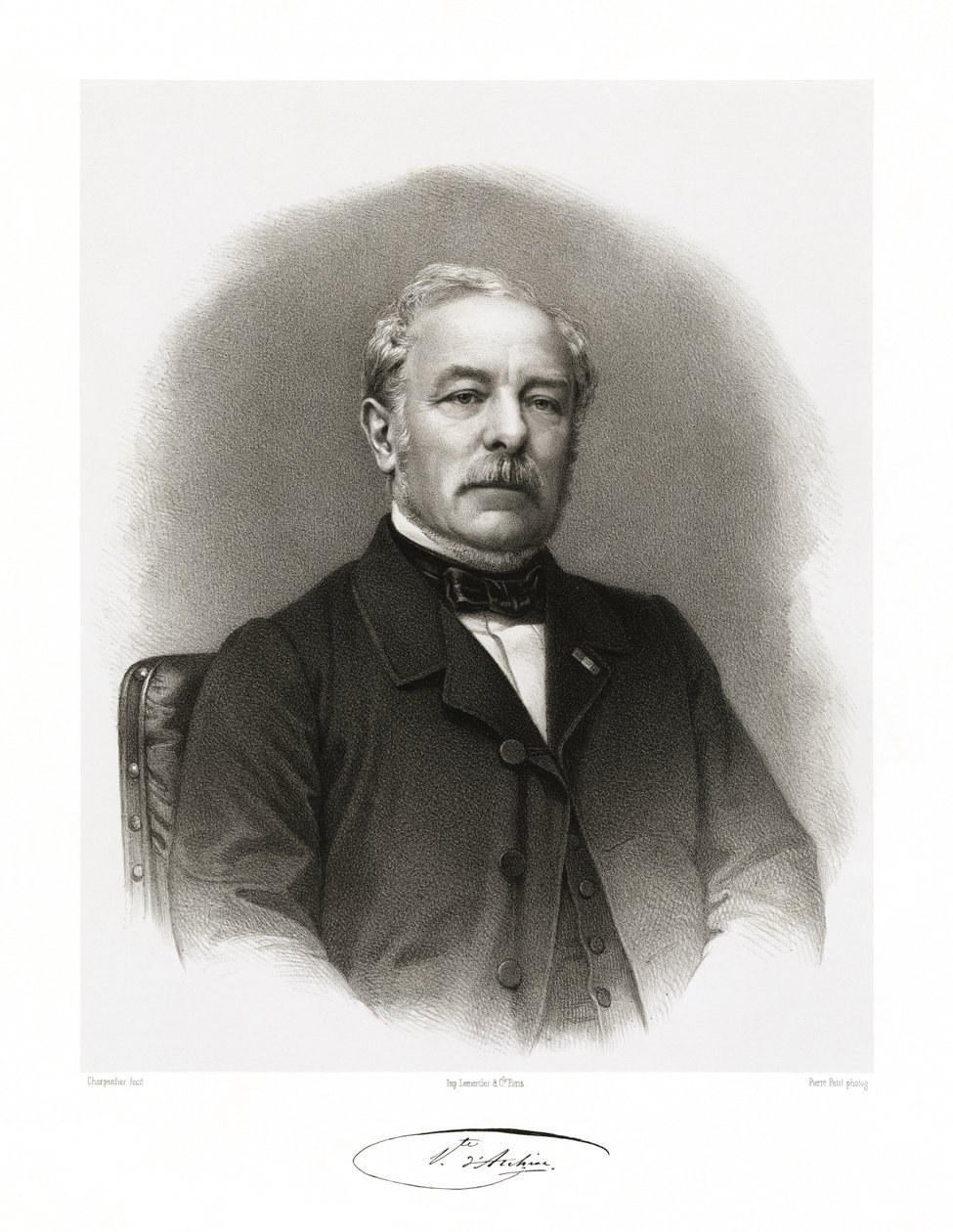 ÉtienneJulesAdolphe Desmier of Saint-Simon，Archiac of Archiac，1865-66 作者 奥古斯特·夏庞蒂埃