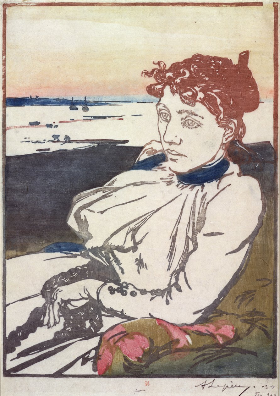 La Convalescante Mme.Lepere，1892 作者 奥古斯特·路易斯·勒佩尔