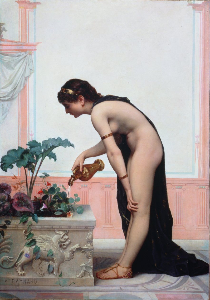 给花园浇水 作者 奥古斯特·雷诺（Auguste Raynaud）