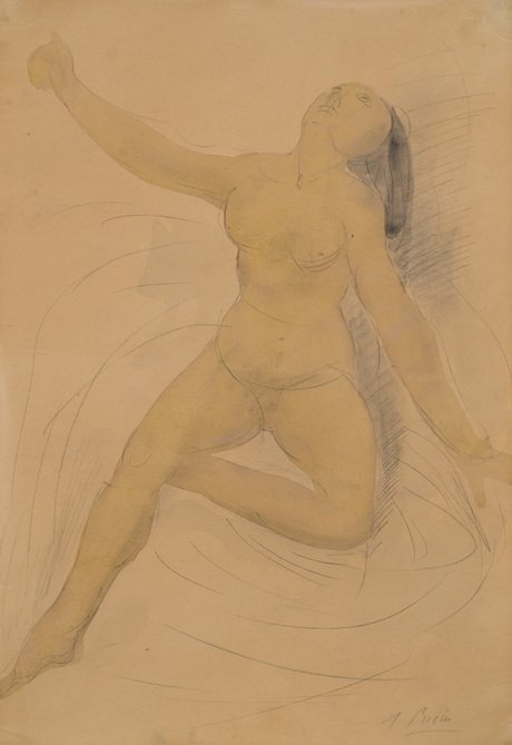 女模特：n 作者 奥古斯特·罗丹（Auguste Rodin）