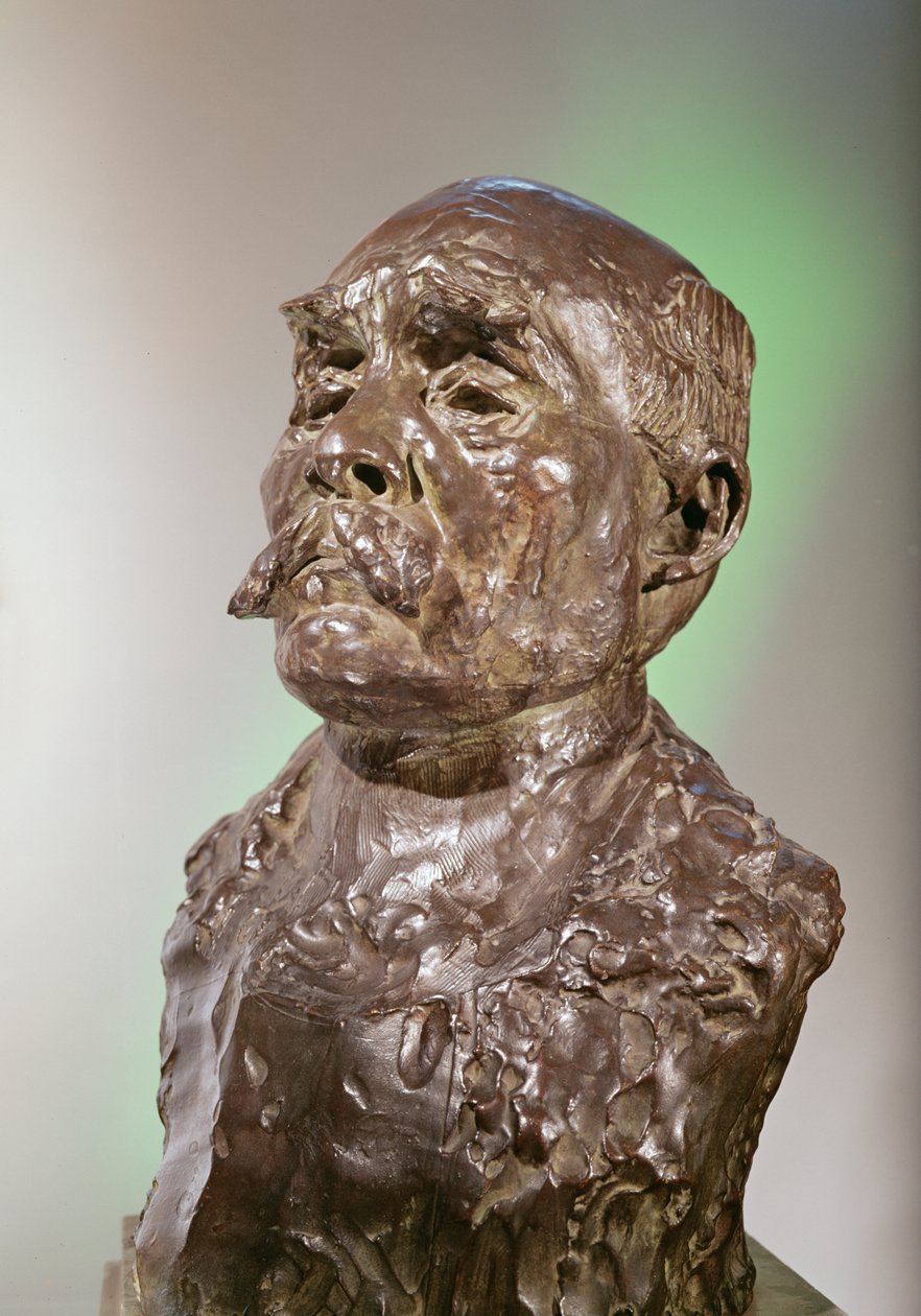 1911年Georges Clemenceau的半身像（铜牌） 作者 奥古斯特·罗丹（Auguste Rodin）