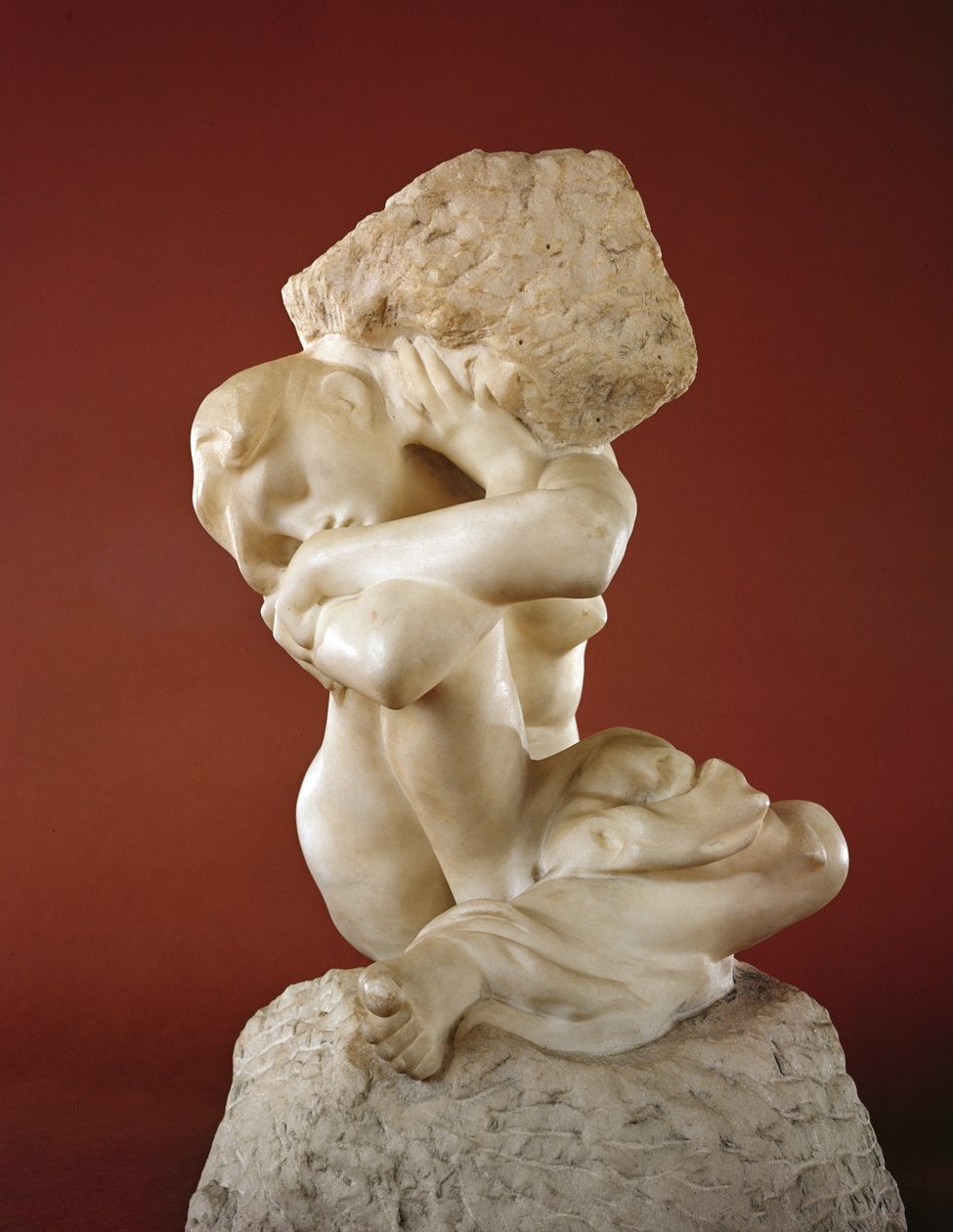 女像柱，石头，1881-82（大理石） 作者 奥古斯特·罗丹（Auguste Rodin）