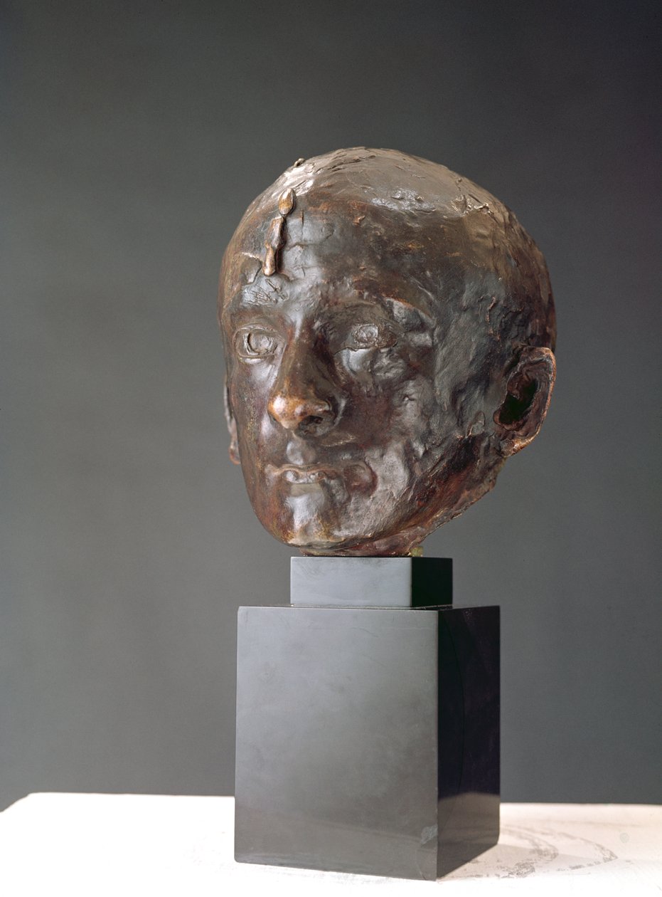 Charles Baudelaire，1898年（铜牌） 作者 奥古斯特·罗丹（Auguste Rodin）