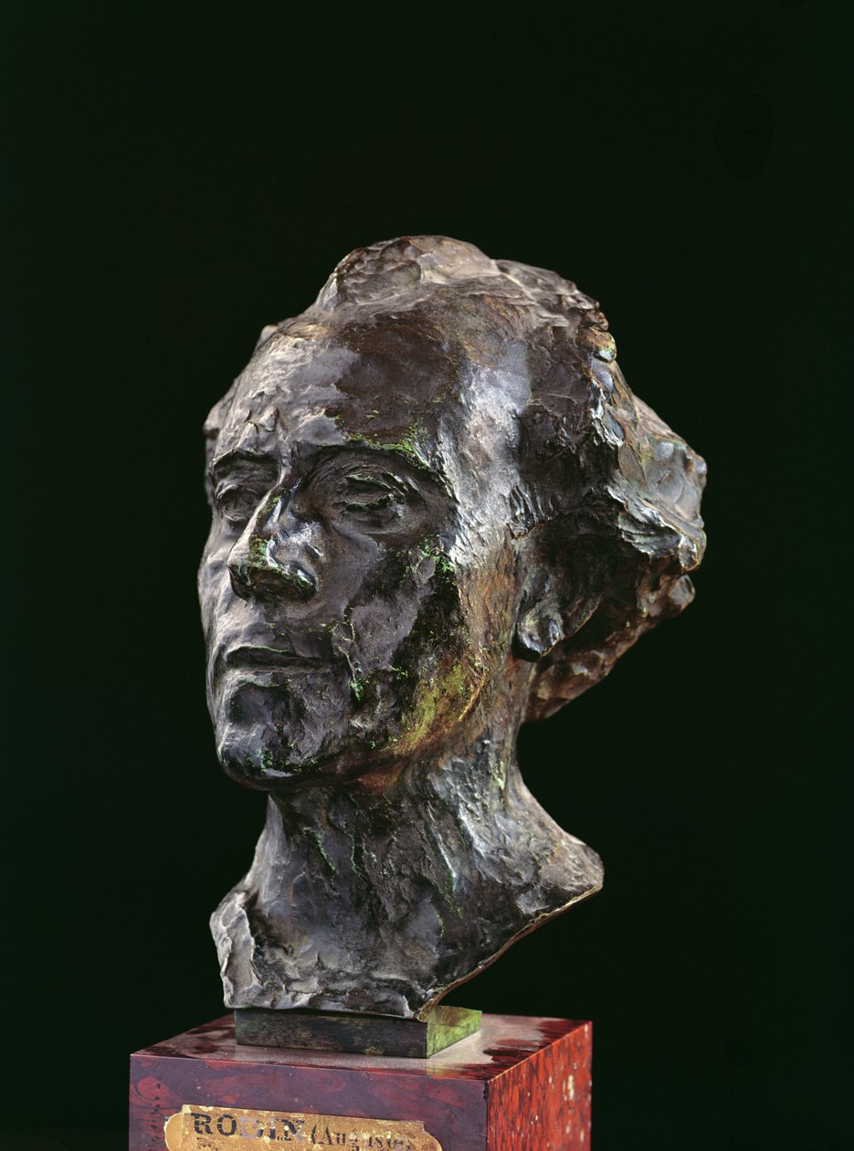 古斯塔夫·马勒，1909年（铜牌） 作者 奥古斯特·罗丹（Auguste Rodin）