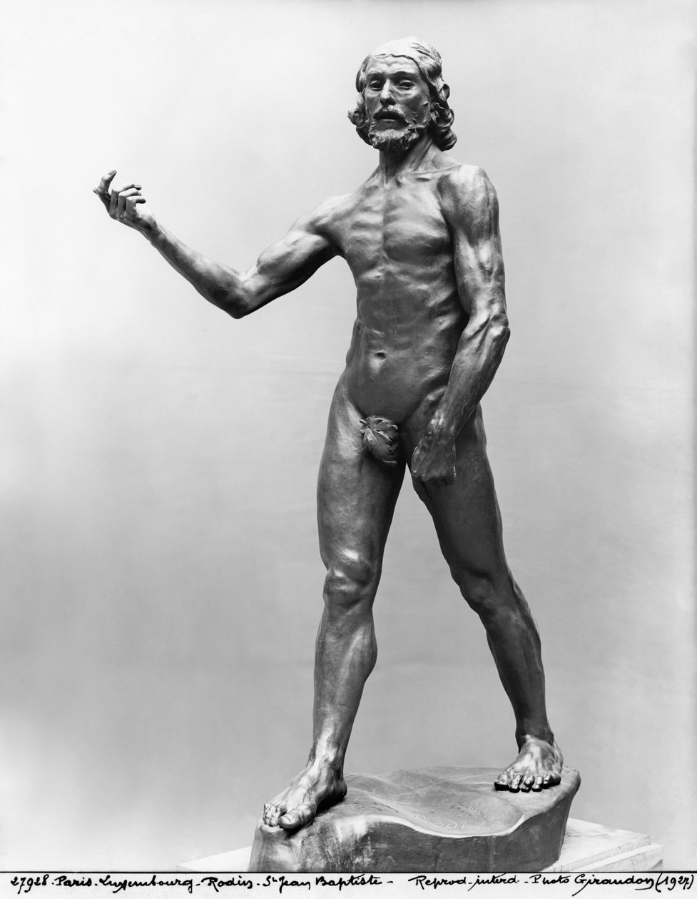 施洗者圣约翰，1878-80（另见279788）（铜牌） 作者 奥古斯特·罗丹（Auguste Rodin）
