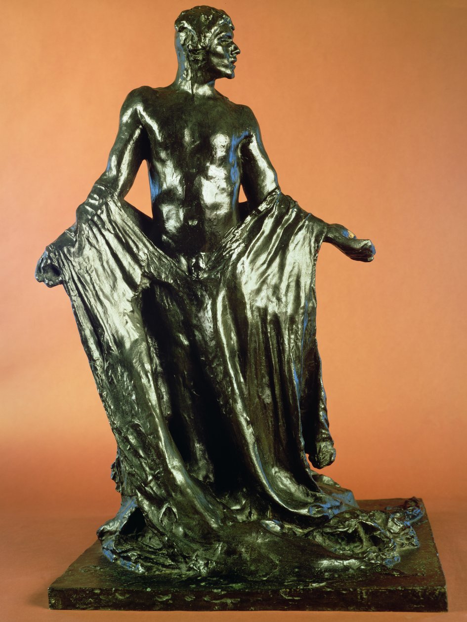 Jean de Fiennes的研究，来自加莱城堡，c.1905-10（青铜） 作者 奥古斯特·罗丹（Auguste Rodin）