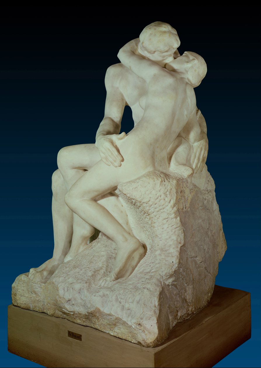 吻，1886年（大理石）（详见63543） 作者 奥古斯特·罗丹（Auguste Rodin）