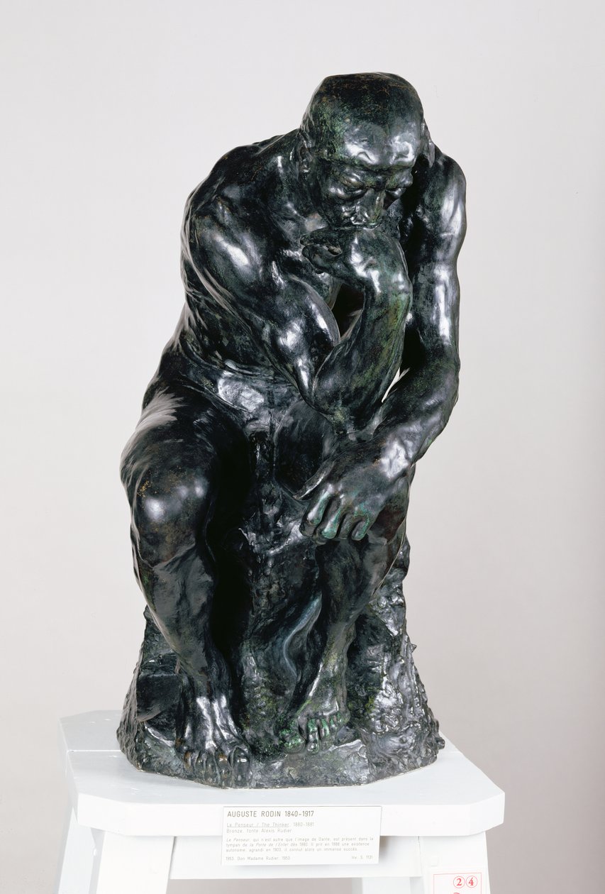 思想家，1880年（青铜）（另见116464,158431） 作者 奥古斯特·罗丹（Auguste Rodin）