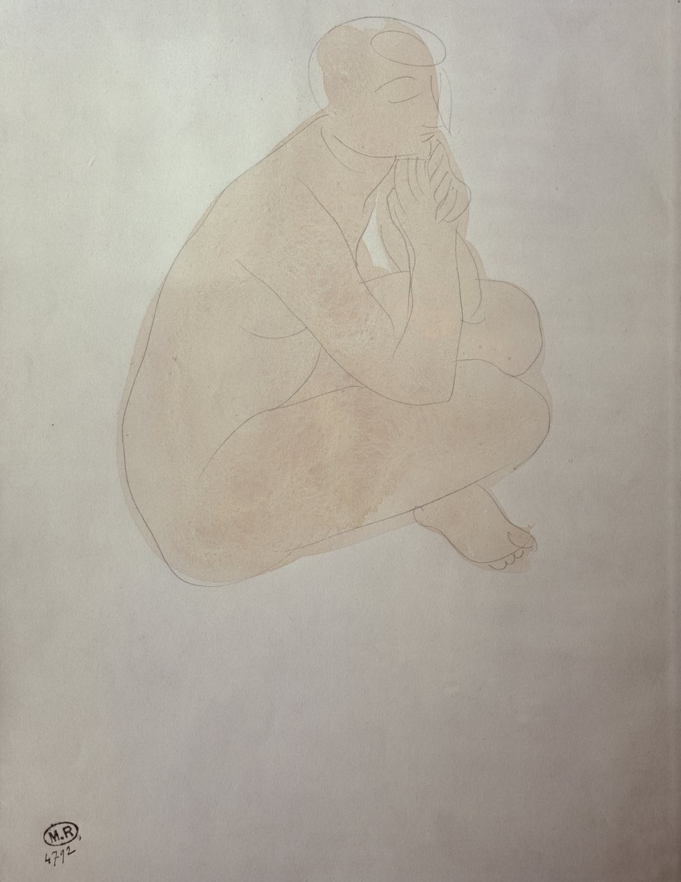 盘腿而坐的女人 作者 奥古斯特·罗丹（Auguste Rodin）