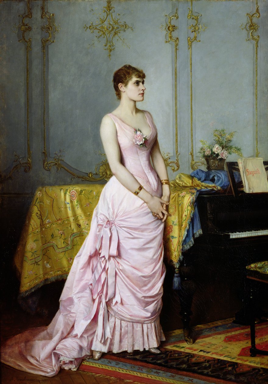 Rose Caron（1857-1930）1886年的肖像 作者 奥古斯特·图穆什