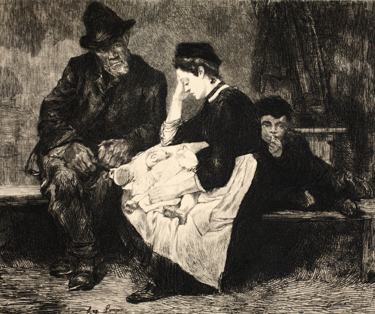 来自&39;The Street in London&39;的插图，酒吧。作者：G。Charpentier et Cie，1884 作者 奥古斯特·安德烈·兰孔