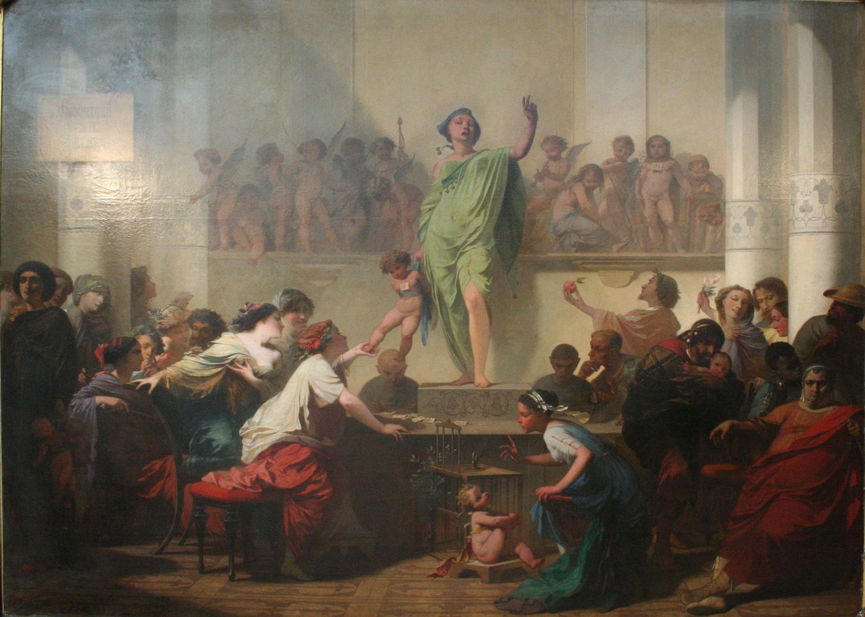 拍卖会上的爱情 作者 奥古斯特·巴泰勒米（Auguste Barthelemy）Glaize