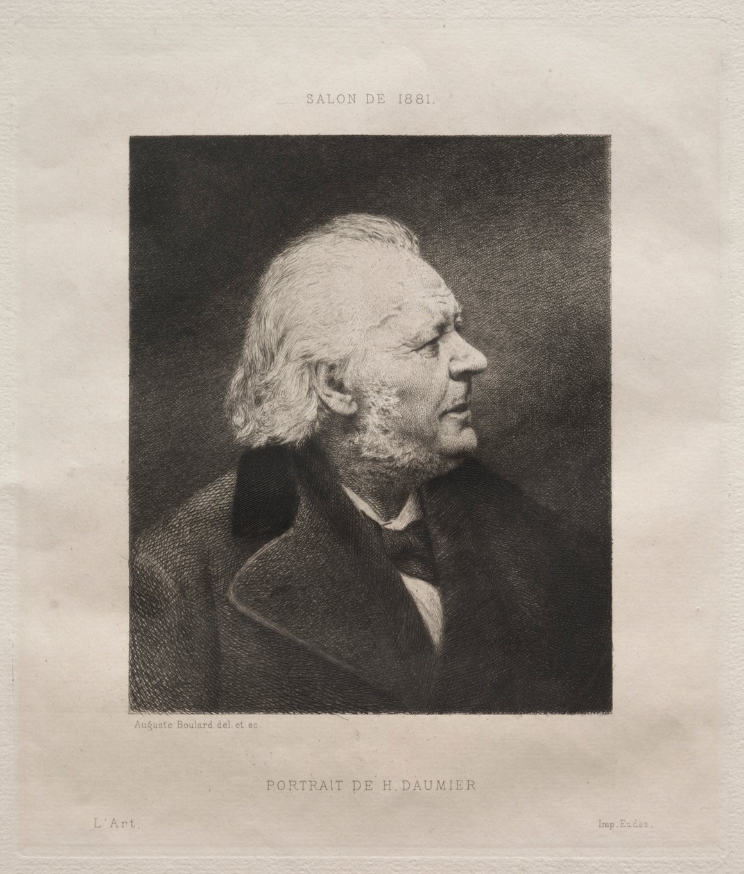 阿诺·多米耶（HonoréDaumier），1881年。 作者 奥古斯特·波拉德（Auguste Boulard）