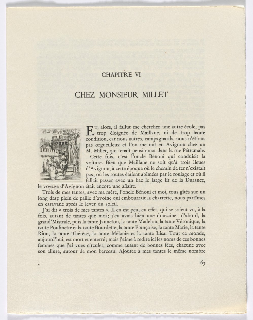 Frédéric Mistral：Frédéric Mistral 的《Mémoires et Recits》：骑马的女人和男人（第 65 页） 作者 奥古斯特·布洛埃（Auguste Brouet）