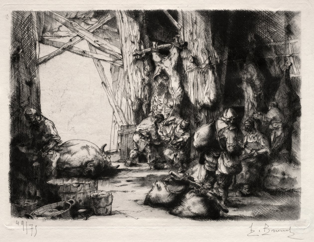La Boucherie Militaire 作者 奥古斯特·布洛埃（Auguste Brouet）