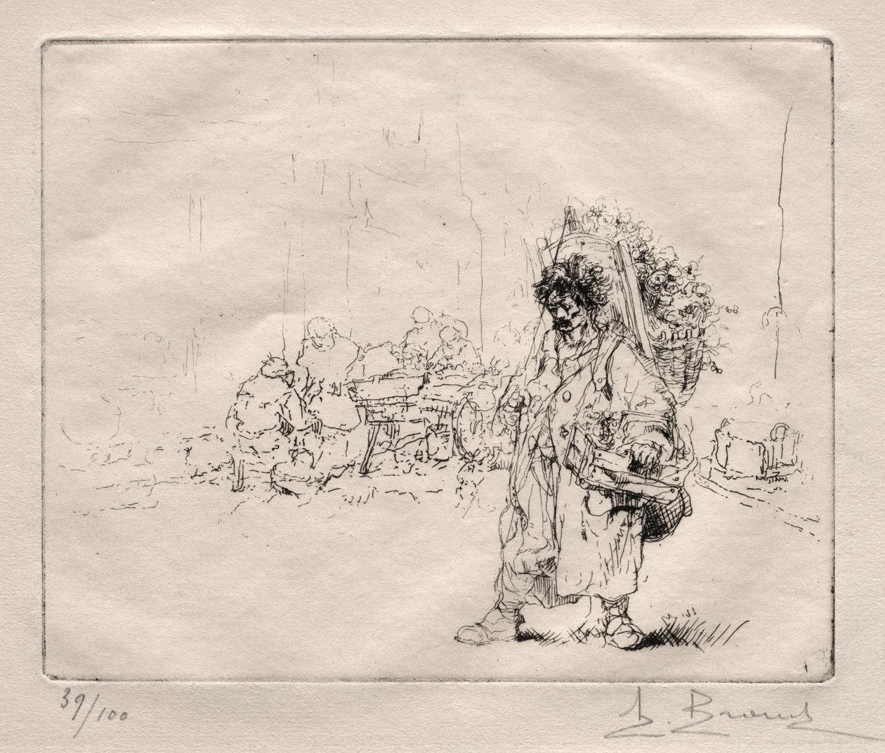 Marchand a la Hotte 作者 奥古斯特·布洛埃（Auguste Brouet）