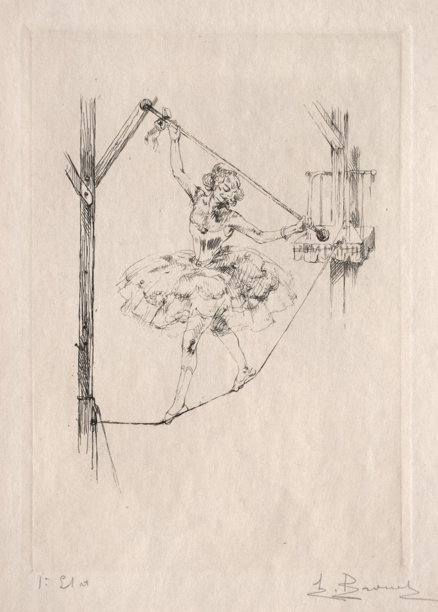 走钢丝舞者 作者 奥古斯特·布洛埃（Auguste Brouet）