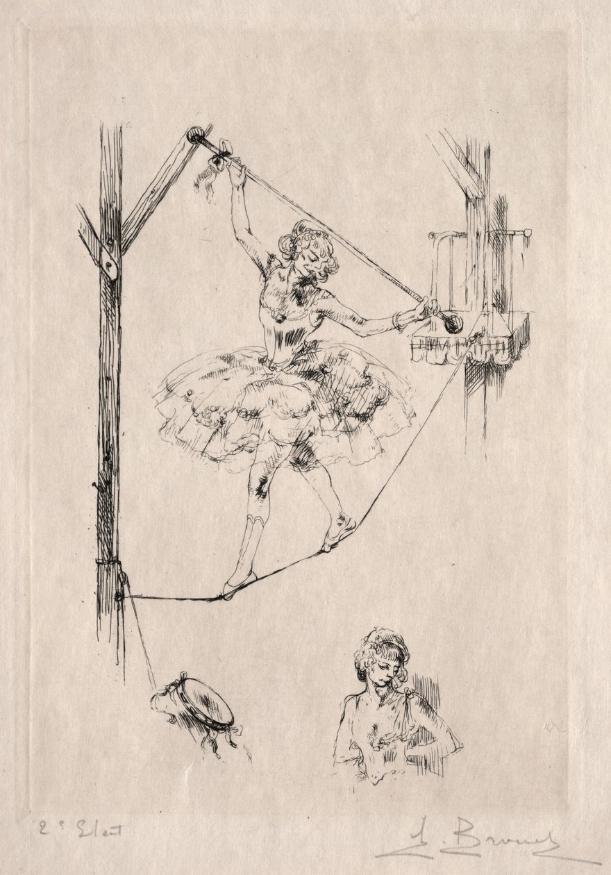 走钢丝舞者 作者 奥古斯特·布洛埃（Auguste Brouet）