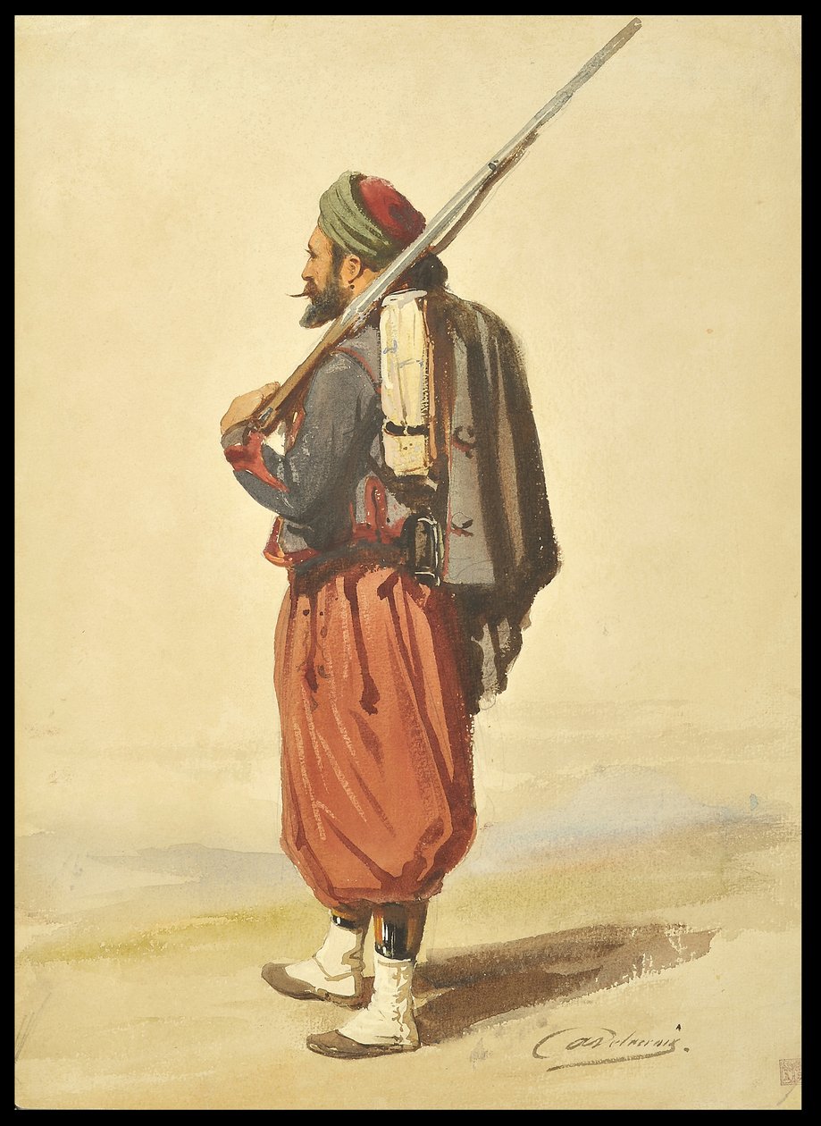 Zouave 作者 奥古斯特·德拉克鲁瓦（Auguste Delacroix）