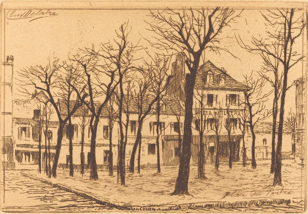 泰尔特广场（Place du Tertre 作者 奥古斯特·德拉特（AugusteDelâtre）