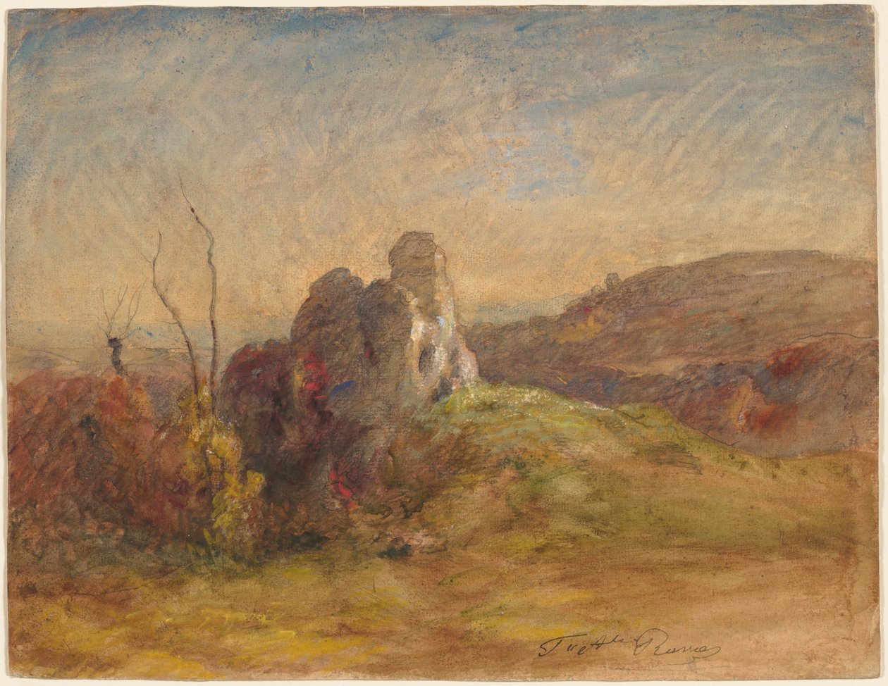 景观，1870-1884年。 作者 奥古斯特·弗朗索瓦·拉维尔