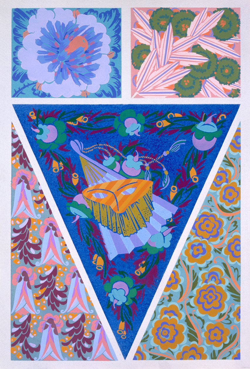 板块3，来自&39;形式和颜色&39;，c.1930 作者 奥古斯特·托马斯（Auguste H.Thomas）