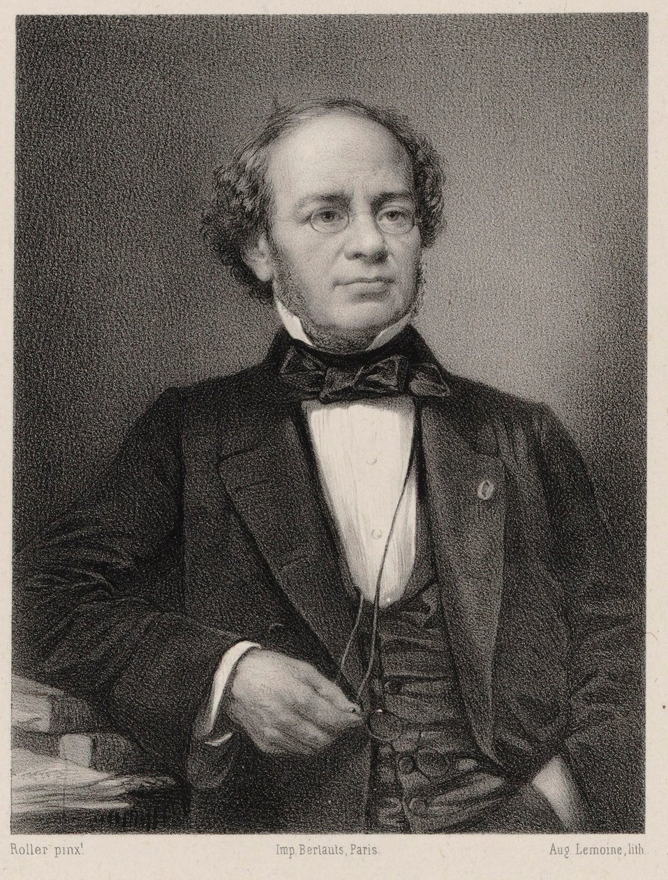 作曲家Jacques Fromental Halévy 1799-1862的画像。 作者 奥古斯特·勒莫因