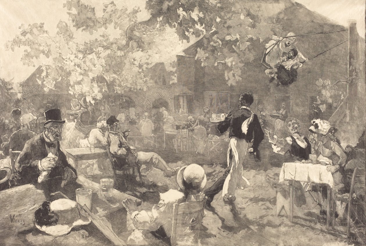 Au coq des bruyeres, 1888. 作者 奥古斯特·勒佩雷（Auguste Lepere）