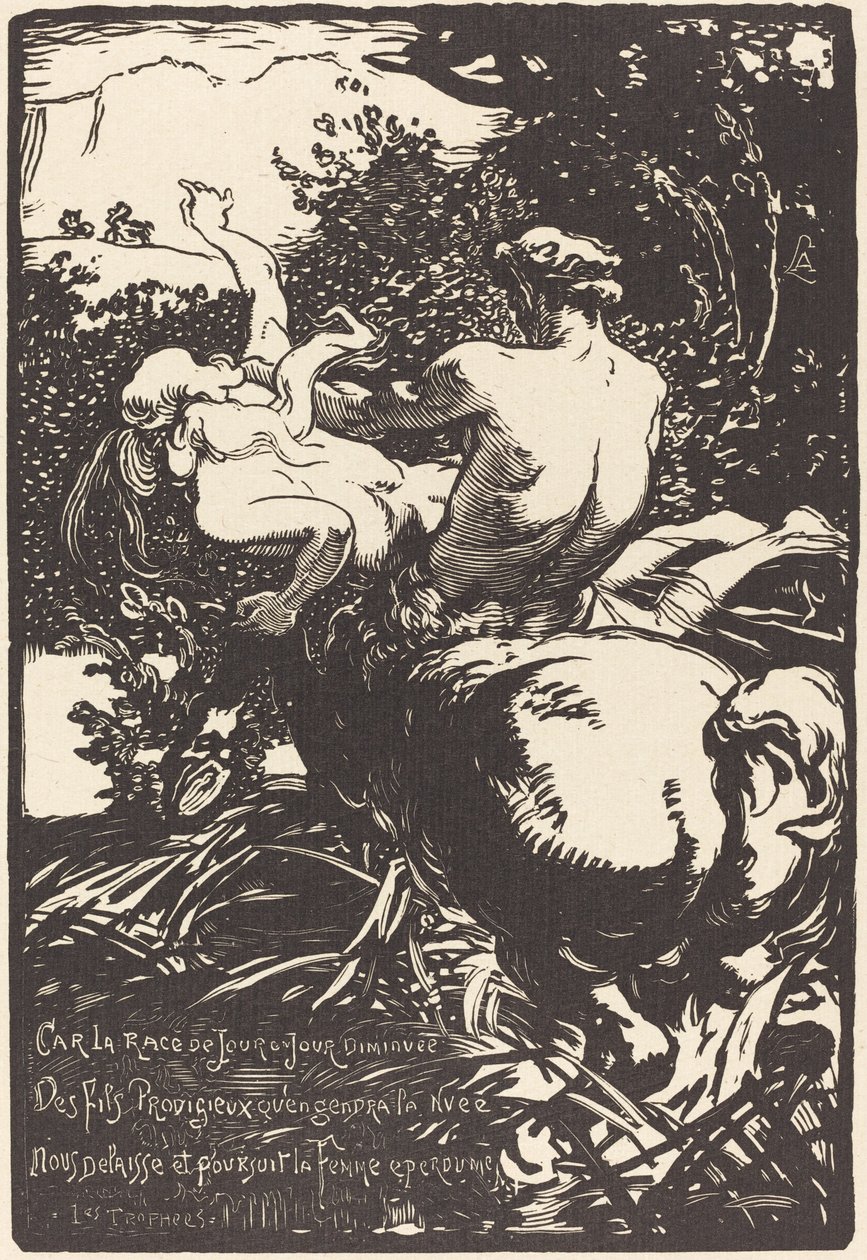 半人马 半人马，1896年。 作者 奥古斯特·勒佩雷（Auguste Lepere）