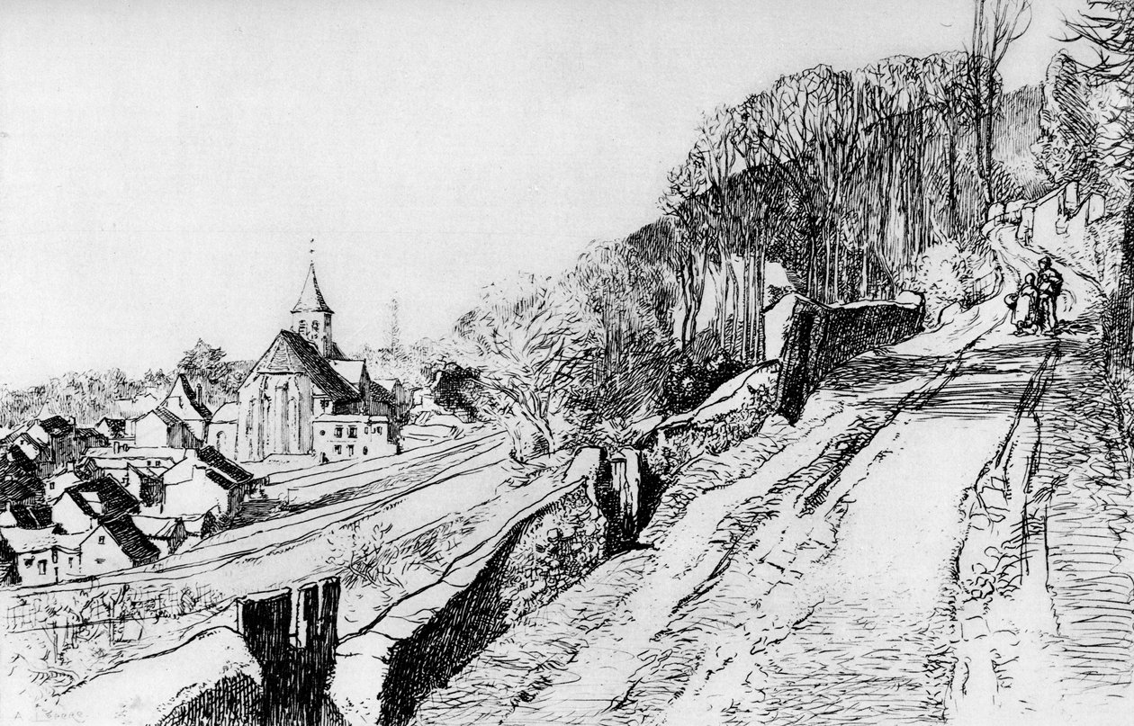 圣普利克斯教堂，c1870-1910 1924年 作者 奥古斯特·路易斯·勒佩尔