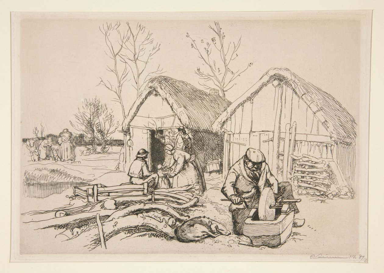 La maison du bcheron (Vende) (《樵夫》) 作者 奥古斯特·勒佩雷（Auguste Lepere）