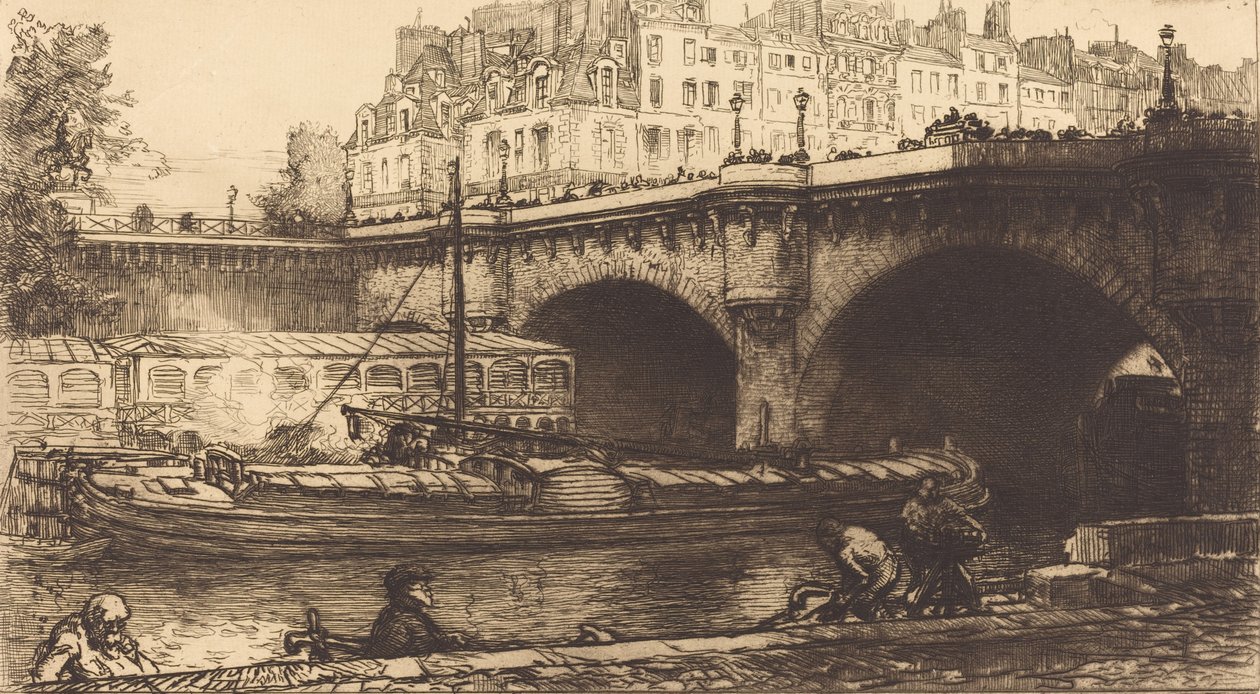 新桥（Pont Neuf），1901年。 作者 奥古斯特·勒佩雷（Auguste Lepere）